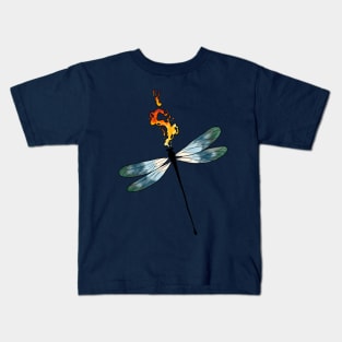 Fire Breathing Dragonfly Kids T-Shirt